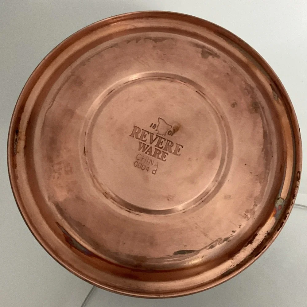Revere Ware Copper Bottom 1801 CU04C D Whistling Tea Kettle Pot 1 quart small